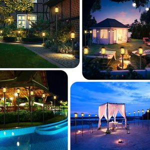 Không thấm nước Halloween Giáng sinh đèn lồng cảnh quan con đường con đường nhấp nháy ngọn lửa năng lượng mặt trời Ngọn Đuốc Đèn năng lượng mặt trời giả lửa ngọn lửa ánh sáng - Product Image 6