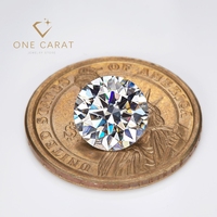 Pierres synthétiques de qualité supérieure Moissanite D couleur ronde Moissanite en vrac de différentes tailles de 0,5 ct à 5ct avec certificat GRA