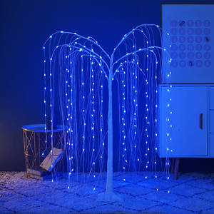 Éclairage d'arbre de saule pleureur LED extérieur intelligent RVB, lumières de Noël pour événements, décoration d'arbre de saule lumineux - Product Image 4