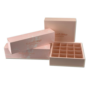 Packaging Box Custom Macaroon Chocolate Logo Hot Stamping Food Packaging Paper Box