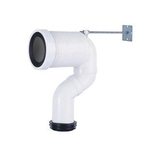 Tuyau de vidange de <span class=keywords><strong>toilette</strong></span> universel de marque moderne, à poser au sol, à drainage mural, en PVC/PP, avec garantie de 3 ans, installation facile - Product Image 1