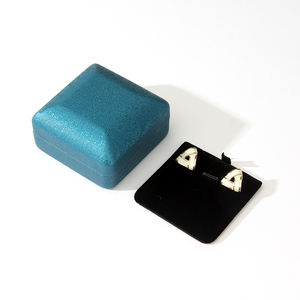 Caja para Pendientes, Caja Rígida de Lujo para Regalo de Joyería Personalizada, con Tapa Abatible, Inserto de Terciopelo, Estampado en Lámina, Logotipo Personalizado, Venta al por Mayor - Product Image 6