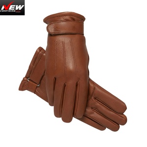Horse Ridergloves Leather Equestrian SportsGloves high Quality Customized Racing Safety Equestrian rider gloves AM695 - Product Image 1