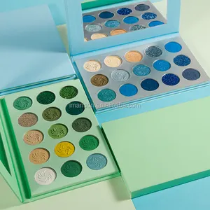 Palette de fard à paupières vert avocat Palettes de maquillage Pro hautement pigmentées ombre à paupières