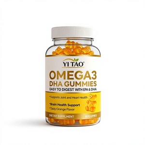 Comprimés à croquer d'oméga-3 DHA pour enfants (Marque privée/OEM/ODM) - Aide à améliorer la mémoire cérébrale et la santé cardiaque. Contient de l'EPA et du DHA - Product Image 1