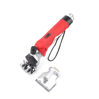 Doppelkopf-Haarschneidemaschine mit Einstellbarem Druck, Wiederaufladbar, für Schafe und Pferde, Landwirtschaftliche Nutzung, 220V/110V, 2500 SPM Klingengeschwindigkeit, Hochleistung