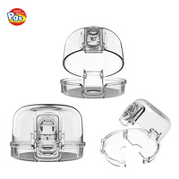 VB003 Prodigy innovant serrures de sécurité de cuisine interrupteur de protection de four à gaz protecteur de couvercle de bouton de poêle en PVC durable et matériau PC