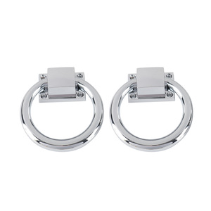 Tirador de armario de aleación de zinc de 100 mm de diámetro con acabado cromado, estilo tradicional, herrajes para muebles - Product Image 1