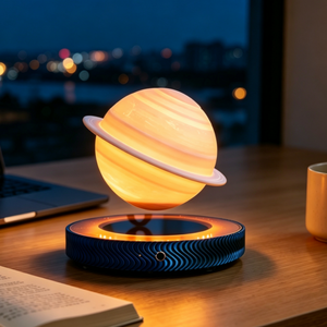 Factory Price Magnetic Levitating Saturn LED Night <b>Light</b> Floating Planet Globe Lamp Unique Gift Home Decor - Product Image 2