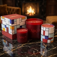 Pabrik Label Kustom AIKUN Lilin Aroma Alami Berbahan Dasar Lilin Kedelai Mewah untuk Rumah, Spa, Yoga, dan Retreat