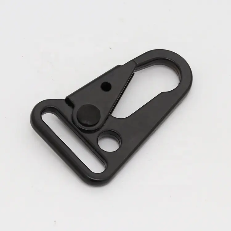 Çinko alaşım mat siyah çırpıda kanca toka 25mm açık carabiner kanca HK spor metal olecranon yapış toka