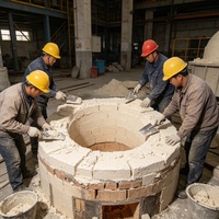 Matériau réfractaire isolant léger de qualité industrielle, haute résistance, pour couche d'isolation de four industriel
