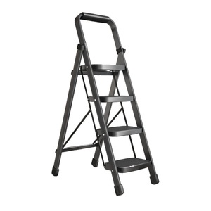 A Frame <b>Ladder</b> 3 3.9ft Carbon Steel <b>Folding</b> Non Slip Indoor Multi Purpose <b>Ladder</b> - Product Image 5