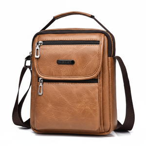 <b>Leather</b> <b>Backpack</b> Wallet for <b>Men</b> and Women Fashion Multi-purpose Design Handbag <b>Men</b> and Women Shoulder Bag Travel <b>Backpack</b> Brown - Product Image 1