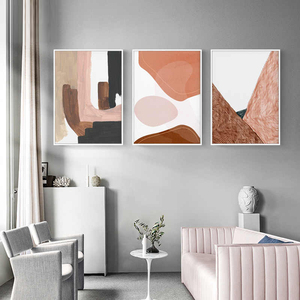 Vải Tường Nghệ Thuật Sơn Tùy Chỉnh Giá Rẻ Phòng Nhà Trang Trí Hiện Đại Trừu Tượng Đóng Khung Hình Ảnh Hiển Thị In Ấn - Product Image 6