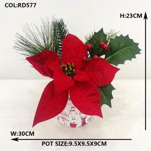 Oh Arts Artificial Christmas <b>Tree</b> Flowers <b>Decorations</b> Ornaments for Christmas - Product Image 2