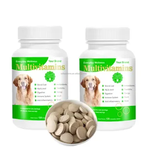 Tabletas masticables para perros de marca privada, suplementos vitamínicos inmunitarios para perros y gatos