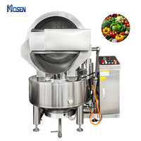 Marmite de cuisson entièrement automatique en acier inoxydable, grande machine commerciale de blanchiment et de cuisson avec agitateur