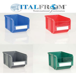 Boîtes de rangement en plastique Unibox U3, 38 pièces, dimensions des contenants : L 151 mm x P 240 mm x H 128 mm - Product Image 1