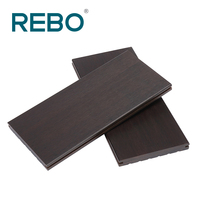 Terrasse extérieure moderne en bois de bambou Installation par clic Conception imperméable antidérapante pour revêtement de sol en terrasse