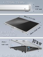 Étui de présentation de cartes portable avec sac fourre-tout en feutre, en aluminium et acrylique, avec serrure antivol, pour cartes de sport et de collection