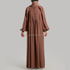 Willson Comfortable and Elegant Muslim Crepe <strong>Abaya</strong> With Cuffed Sleeves Modest Fashion <strong>Abaya</strong> <strong>Unique</strong> Design for Daily or Occasion - Product Image 1