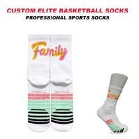 Chaussettes de basketball personnalisées OEM pour femmes, hommes et jeunes, épaisses, en tissu éponge, rembourrées, à tube haut, respirantes, pour l'entraînement sportif