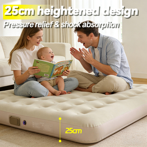 مرتبة هوائية بـ 56 فتحة مع مضخة كهربائية مدمجة، سطح مقاوم للماء مناسب لأسرّة 3 و4 أشخاص - Product Image 2