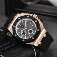 Montre-bracelet pour homme 2026, chronographe exquis à six aiguilles, bracelet en caoutchouc, polyvalente et tendance, idéale pour le bureau au quotidien