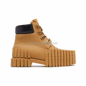 รองเท้ากีฬาห<span class=keywords><strong>น</strong></span>ังลูกวัวพร้อมกล่องรองเท้าใส่ทำงา<span class=keywords><strong>น</strong></span>หนังแร<span class=keywords><strong>น</strong></span>เจอร์สำหรับผู้ชายรองเท้าบูตหุ้มข้อสายรัดข้อเท้าข้าวสาลีแบบดั้งเดิมใหม่ - Product Image 5