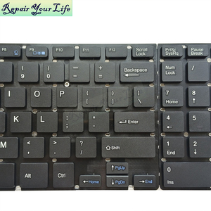 Teclado de repuesto para ordenador portátil en inglés de EE. UU. para teclado de color negro Nuevo sin marco sin retroiluminación F5 Control de silencio - Product Image 2
