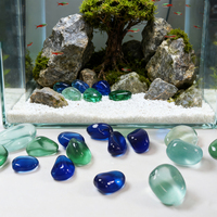 Pierres de verre de mer givrées solides en gros, style traditionnel, durables, autoportantes, garantie 1 an, pour mariage sur le thème de la plage, appartement