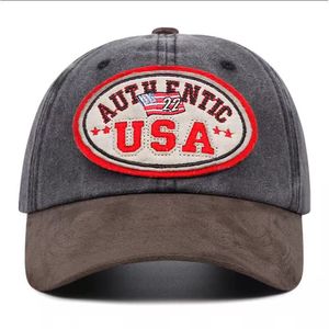 Authentic Usa Baseball Cap Adjustable Vintage Canvas Unisex Sun Protection Four Seasons Outdoor <b>Hat</b> Custom Embroidery Cotton Out - Product Image 1