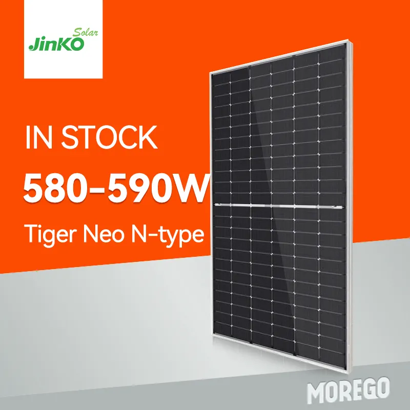 Jinko 태양 타이거 네오 N 타입 단결정 태양 전지 모듈 580W 585W 575W 570W 높은 전력 태양 전지 패널