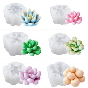 Venta Directa de Fábrica al por Mayor, Moldes de Silicona Personalizados para Velas con Diseño 3D de Plantas y Flores - Product Image 5