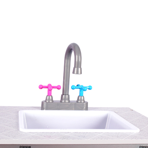 Jouet éducatif pour enfants, ensemble de cuisine rose pour enfants avec armoires, four à pâtisserie et <span class=keywords><strong>machine</strong></span> à <span class=keywords><strong>laver</strong></span> - Product Image 5