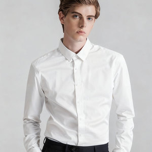 <span class=keywords><strong>Chemise</strong></span> de costume pour <span class=keywords><strong>homme</strong></span> OEM, coupe ajustée, en spandex, <span class=keywords><strong>chemise</strong></span> de luxe <span class=keywords><strong>bleu</strong></span> <span class=keywords><strong>ciel</strong></span>, col boutonné, manches longues, <span class=keywords><strong>chemise</strong></span> habillée pour styles contemporains - Product Image 2