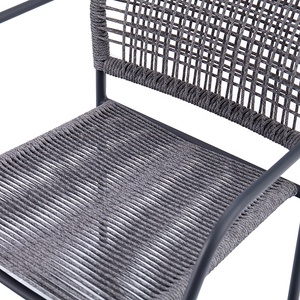 sillas <span class=keywords><strong>de</strong></span> aluminio modernas para jardín, café, muebles para patio <span class=keywords><strong>exterior</strong></span>, restaurante, <span class=keywords><strong>sillones</strong></span> <span class=keywords><strong>de</strong></span> comedor <span class=keywords><strong>de</strong></span> cuerda tejida - Product Image 6