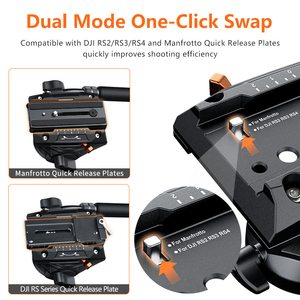 Chân máy ảnh chuyên nghiệp COMAN DX327AQ6 DX327CQ6 DK327AQ6 DX428AQ6 DX428CQ6 với chân máy quay phim Q6 PTZ dành cho máy ảnh DSLR - Product Image 5