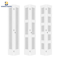 Porte pliante intérieure en bois standard USA Canada 80x30, portes accordéon en bois pour placard, séparateur de buanderie, portes coulissantes bi-pliantes