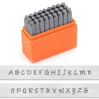 Outils d'estampage de l'alphabet avec numéro et lettre Punch Kit professionnel pour la fabrication de bijoux.