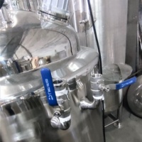 Réservoir de mélange en acier inoxydable avec agitateur, 100L, shampoing, savon, crème, émulsifiant, vapeur, chauffage électrique