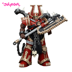 Figura de Acción JOYTOY Warhammer 40K World Eaters Khorne Berserkers con Hachas Chaincleaver, Escala 1/18, Modelo Articulado Coleccionable - Product Image 1