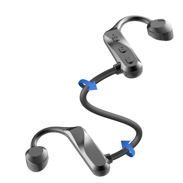 Wireless for V5.0 Bone Conduction Earphones with Open Ear Design Button Control for Sports Running and Workouts