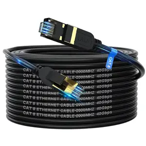 40Gbps 2000MHz S/FTP UTP Cat6 Cat6a Cat7 Cat 8 RJ45 Rede Lan Patch Cord conector FTP 26 AWG cat8 cabo Ethernet