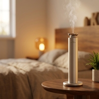 Diffuseur d'huiles essentielles en métal de qualité hôtelière, contrôlé par application, alimenté par USB, design sans eau, capacité de 100 ml, pulvérisation automatique, longue durée d'arôme
