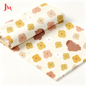 Tessuto in Cotone Voile Muslin Organico con Stampa Digitale Personalizzata, Motivi Cartoon per Abbigliamento Neonato - Product Image 5