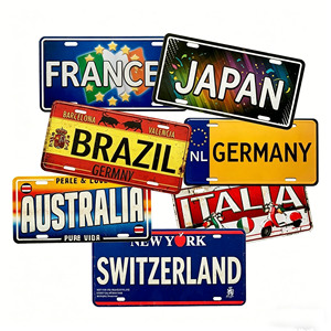 Placas <span class=keywords><strong>de</strong></span> Matrícula Personalizables con Temática <span class=keywords><strong>de</strong></span> Viajes por el <span class=keywords><strong>Mundo</strong></span> - Estilos París, Sakura, Brasil, Jamaica - Accesorios Universales para Decoración <span class=keywords><strong>de</strong></span> Automóviles - Product Image 2