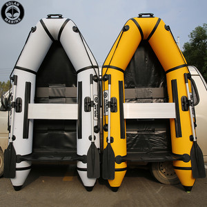 Proses Pengelasan Panas <span class=keywords><strong>2.3</strong></span> M 7.5 kaki 0.9 mm Perahu Balap PVC Perahu Karet Serbu untuk <span class=keywords><strong>2</strong></span> Orang Kano Memancing Cepat dengan Lantai Kayu - Product Image 5