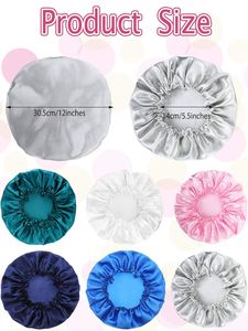 Factory Direct Luxury Plastic Custom Eva Hair <b>Caps</b> Double Waterproof Layers Shower <b>Cap</b> for Women Hair Protection - Product Image 3